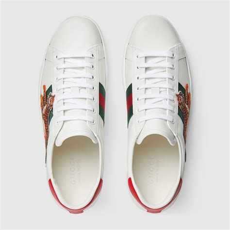 fake gucci tiger|Gucci ace sneakers tongue.